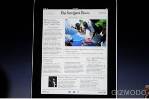 New York Times on the iPad