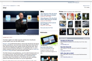 New York Times coverage of iPad.